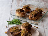 Easy Baked Stuffed Italian Mushrooms with Pistachios