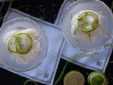 Homemade Lime Sorbet with Vodka