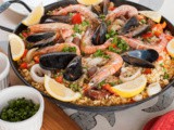 Homemade Paella Seafood And Sausage