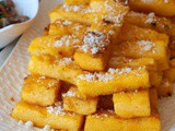 Italian Crispy Fried Polenta Cakes