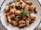 Italian Homemade Vegan Chestnut Gnocchi With Butter