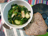 Jerusalem Artichoke Minestrone with Spinach