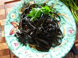 Pasta with Black Ink Squid