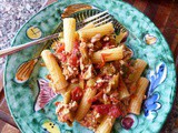 Pasta with Swordfish Ragu and Aubergines