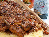 Wild Boar Meat Stew With Rich Spicy Chocolate Sauce