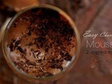 2 Ingredient Chocolate Mousse Recipe | Easy Chocolate Mousse | Chocolate Mousse Without Gelatin | Eggless Chocolate Mousse