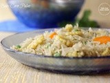 Baby Corn Pulao | Carrot Peas Baby Corn Pulao