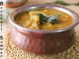 Broccoli Sambar | Broccoli In Indian Lentil Stew