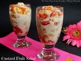 Fruit Salad With Custard | Custard Fruit Salad