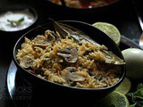 Mushroom Biryani | How To Make Mushroom Biryani | Kalan Biryani | Button Mushroom Biryani