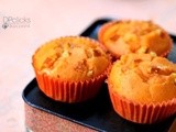Orange Muffins | Candied Orange Peel Muffins | Christmas Recipes | Eggless Butterless Orange Cupcakes