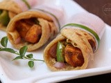 Paneer Tikka Kathi Roll | Kathi Rolls | Paneer Tikka Wrap | Paneer Tikka Stove Top Method