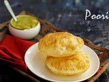 Poori | Indian Poori Recipe | Poori Recipe | Maida Poori | How to Make Poori | How to Make Puffed Up Pooris | Breakfast Recipes