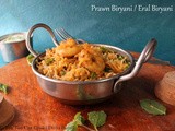 Prawn Biryani / Eral Biryani - Using Pressure Cooker