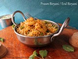 Prawn Biryani / Eral Biryani - Using Pressure Cooker