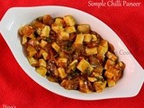 Simple Chilli Paneer - No Ginger, No Garlic Recipe