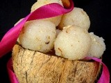 Soft Coconut Burfis / Delicate Coconut Balls