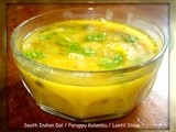 South Indian Dal / Paruppu Kulambu / Lentil Stew