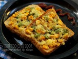 Sweet Corn Cheese Toast | Sweet Corn Capsicum Toast | Cheesy Sweet Corn Bread Toast | Cheese Toast For Kids