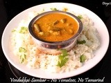 Vendakkai Sambar - Guest Post For Sireesha