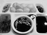 Black and White Wednesday - Spicy Indian  Panipuri 