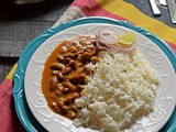 Rajma Masala served over Jeera Rice