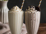 Vanilla Bean Milkshake and Oreo Milkshake