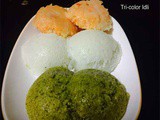 Tri Color Idli Recipe, Republic Day Special Recipe