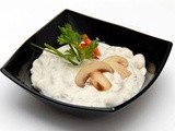 Mushroom salad with mayonnaise