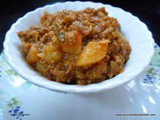 Aaloo Keema Recipe,Minced Meat Potato Curry Recipe