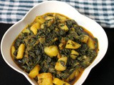 Aloo palak recipe | palak aloo curry | aloo palak gravy