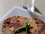 Beetroot Paratha Recipe, How To Make Beetroot Paratha | Beetroot Roti