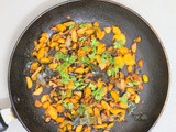 Carrot Fry Recipe Without Coconut Andhra Style For Chapati