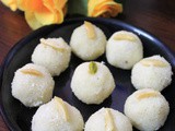 Coconut ladoo recipe, coconut laddu | nariyal ladoo