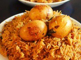 Egg biryani recipe in cooker, anda biryani