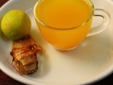 Ginger tea for cold recipe, ginger for colds