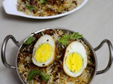 Hyderabadi Egg Biryani Recipe, Egg Dum Biryani Recipe