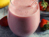 Mcdonald's strawberry banana smoothie with yogurt