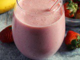 Mcdonald's strawberry banana smoothie with yogurt