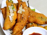 Mirchi Bajji Recipe, Mirapakaya Bajji with Stuffed Andhra Masala | Chilli Bajji