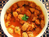 Soya chunks curry recipe, meal maker gravy