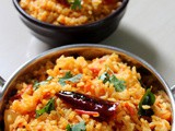 Tomato Rice Recipe South Indian, Thakkali Sadam | Tomato Bath