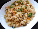 Vegetable Rice Recipe Spicy,Hyderabadi Veg Tahari Recipe