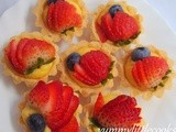 Fruit Tart With Egg Custard Filling