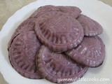 Purple Sweet Potato Angkoo Kuih with Peanut Filling