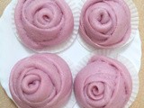 Purple Sweet Potato Rose Mantou