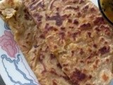 Puran Poli with Amti / Flatbread with sweet stuffing and tangy sauce