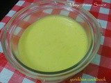 Homemade mayonnaise sauce