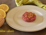 Battuta di fassona con capperi e limone