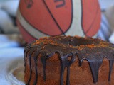 Chiffon cake all'arancia glassata al cioccolato